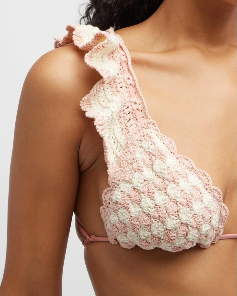 商品Zimmermann|Clover Crochet Triangle Two-Piece Bikini Set,价格¥719,第3张图片详细描述