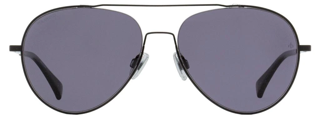 商品Rag & Bone|Rag & Bone Unisex Polarized Sunglasses RNB1036GS 807M9 Black 58mm,价格¥362,第2张图片详细描述