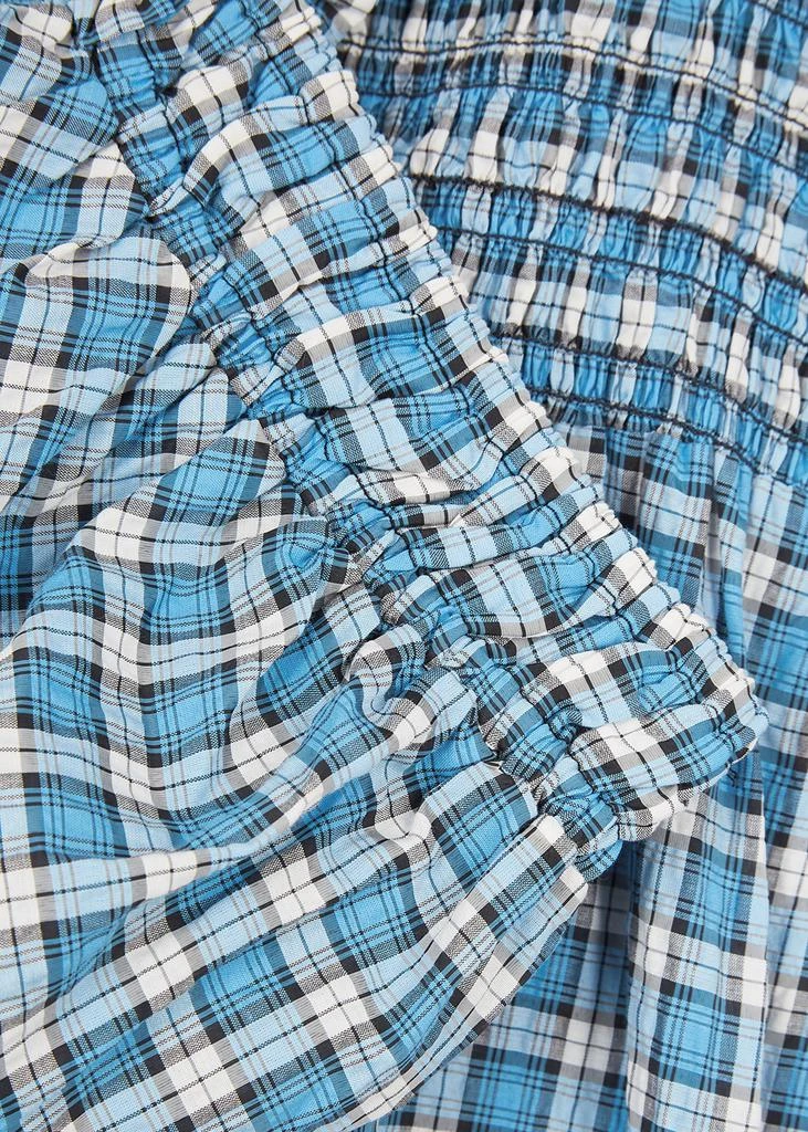 商品Ganni|Checked seersucker midi dress,价格¥1072,第5张图片详细描述