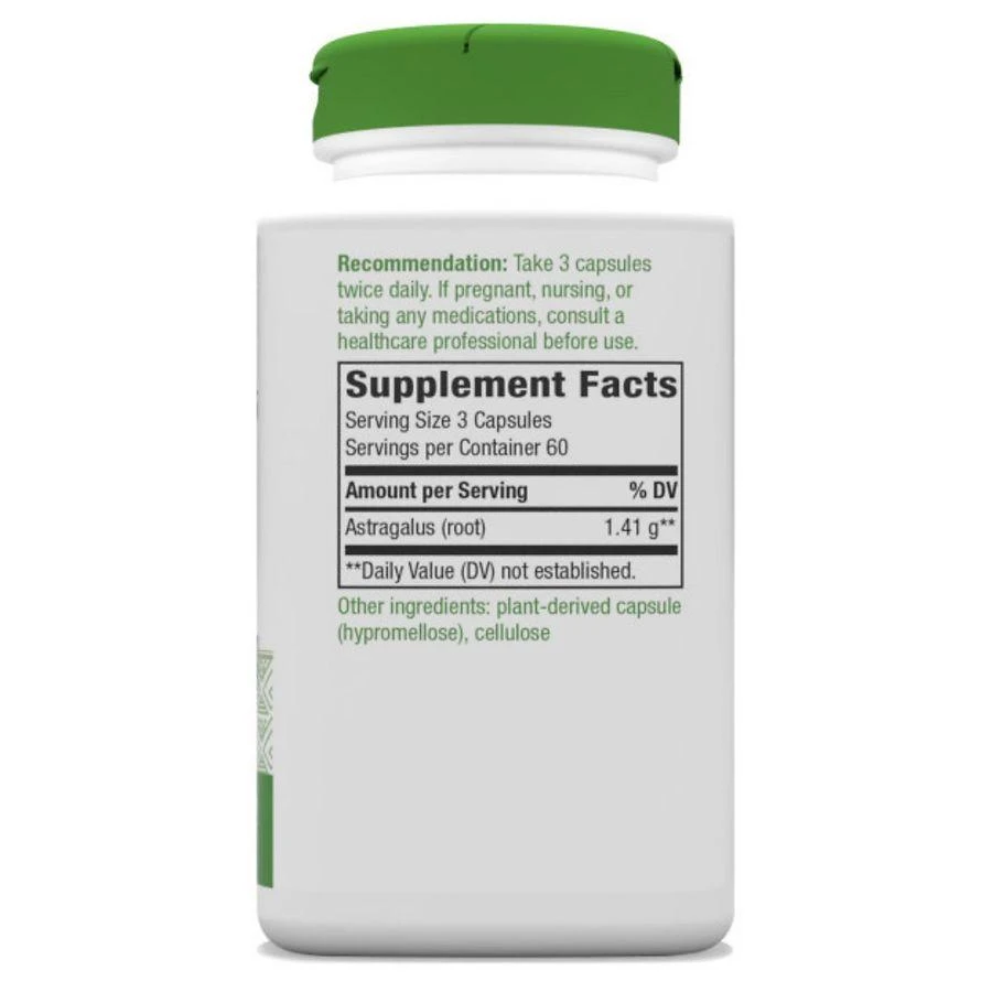 商品Nature's Way|Astragalus Root Veggie Capsules,价格¥133,第5张图片详细描述