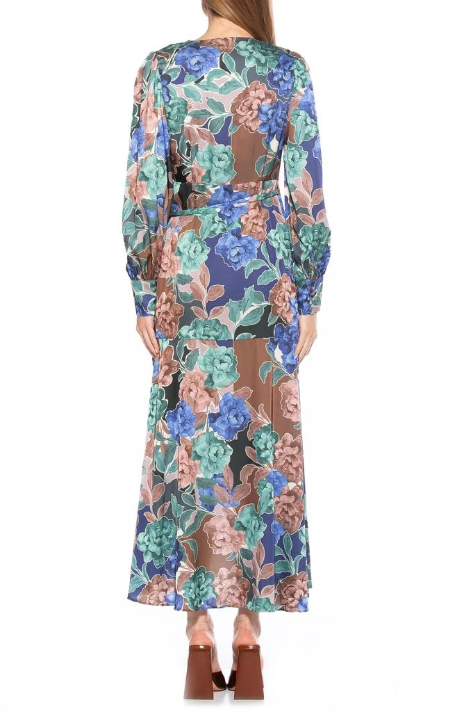 商品ALEXIA ADMOR|Floral Long Sleeve Wrap Maxi Dress,价格¥638,第2张图片详细描述