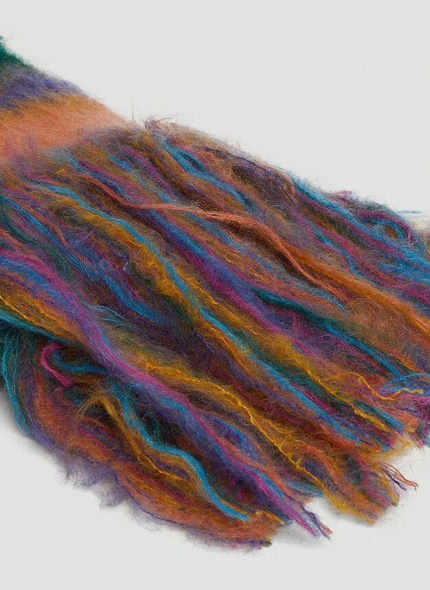 商品Marni|Fuzzy Stripe Scarf in Multicolour,价格¥3313,第4张图片详细描述