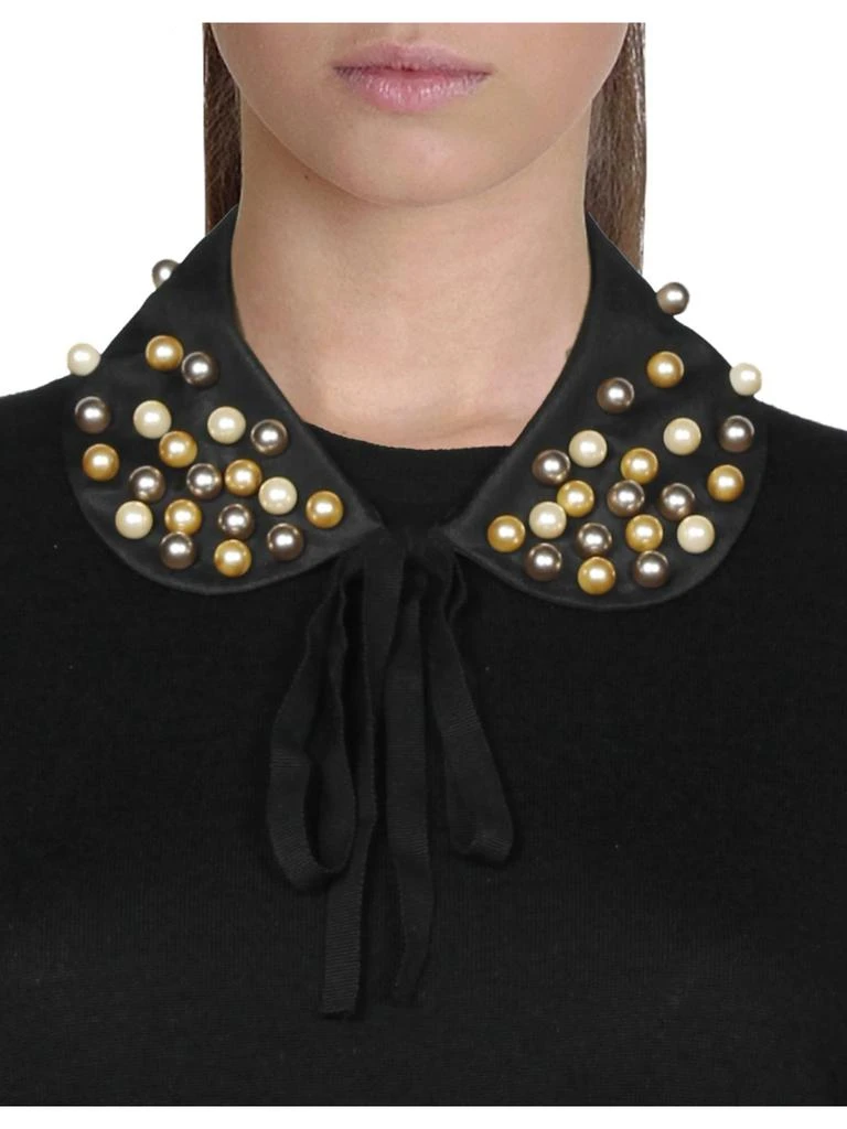 商品RED Valentino|Womens Embellished Tie Front Collar,价格¥532,第2张图片详细描述