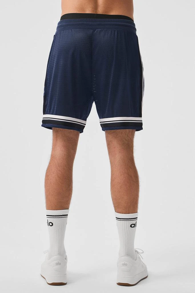 商品Alo|7" Key Mesh Basketball Short - Navy,价格¥676,第2张图片详细描述