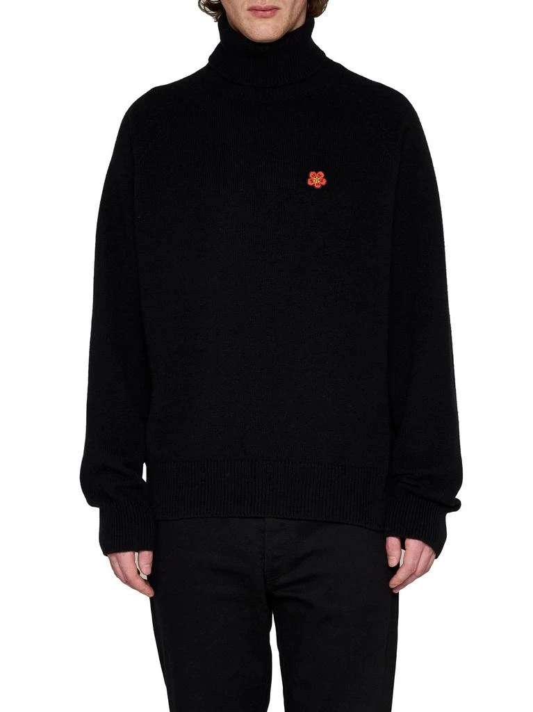 商品Kenzo|Kenzo Boke Flower Embroidered Roll-Neck Knit Jumper,价格¥2292,第2张图片详细描述