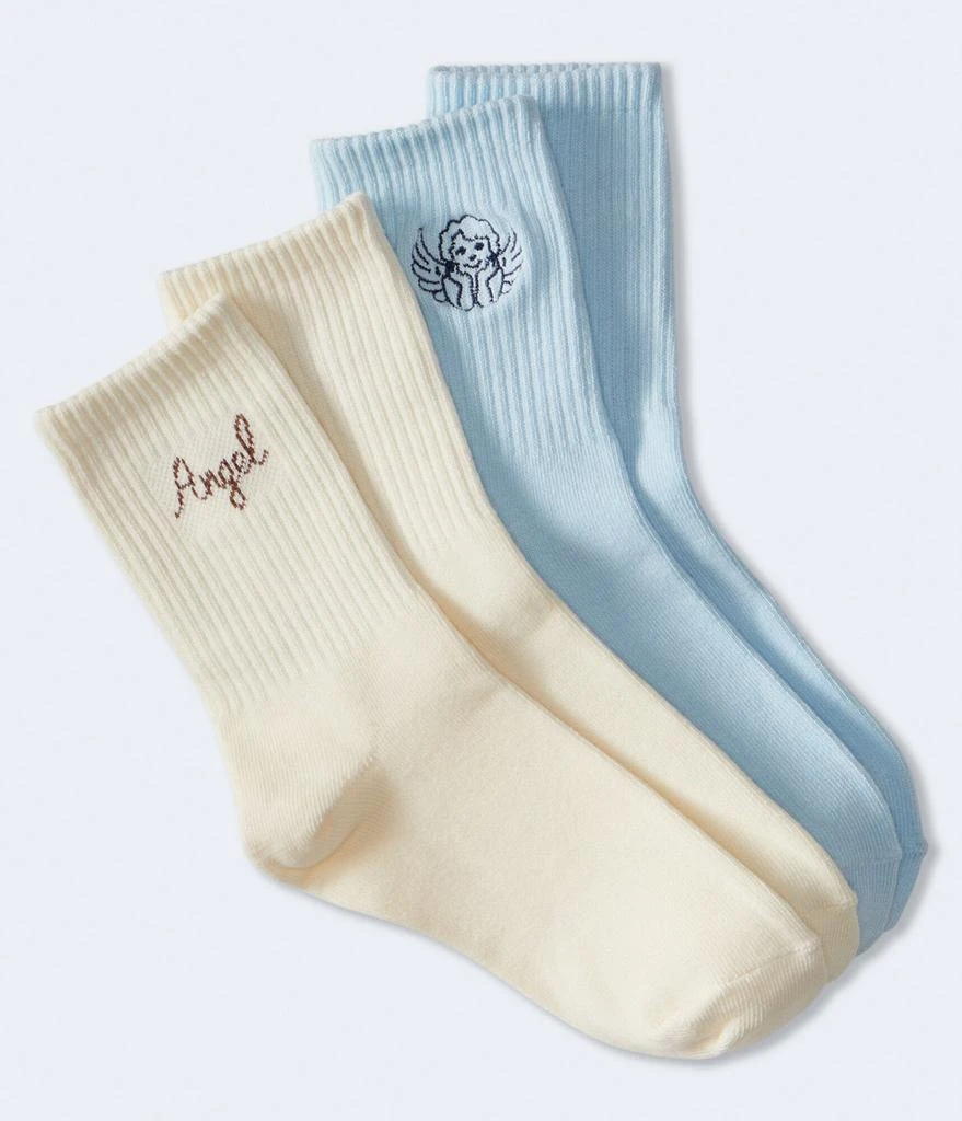 商品Aeropostale|Aeropostale Angel Crew Sock 2-Pack,价格¥51,第1张图片