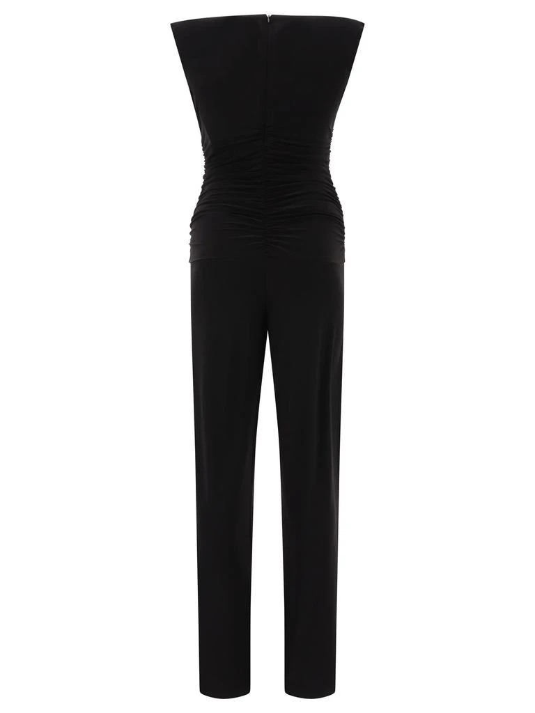 商品Norma Kamali|V-Neck Jumpsuit Dresses Black,价格¥645,第2张图片详细描述