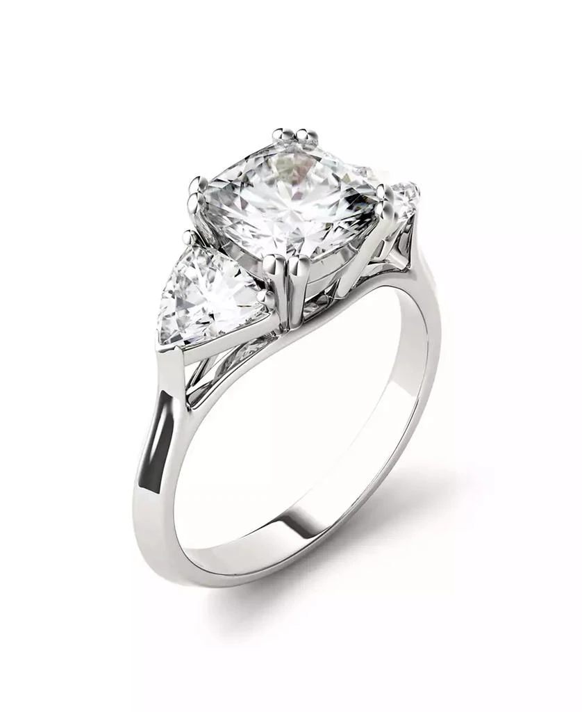 商品Charles & Colvard|Moissanite Three Stone Ring 3 ct. t.w. Diamond Equivalent in 14k White Gold,价格¥13389,第1张图片