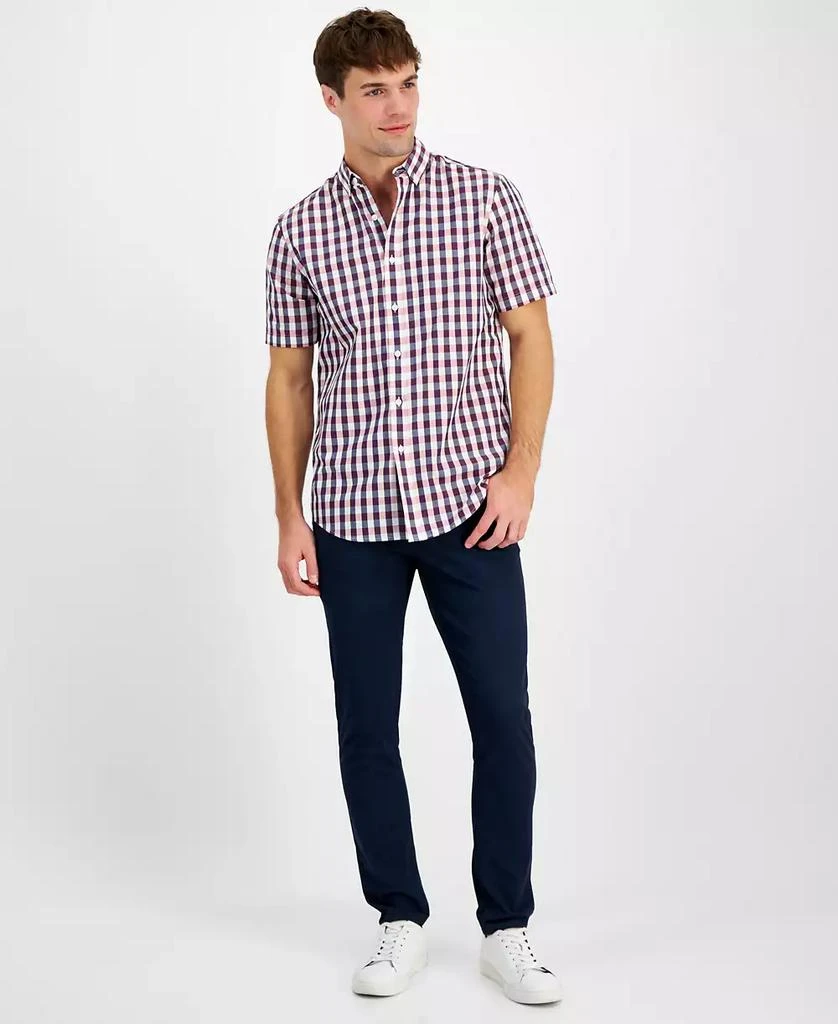 商品Club Room|Men's Gin Regular-Fit Plaid Button-Down Shirt, Created for Macy's,价格¥151,第5张图片详细描述