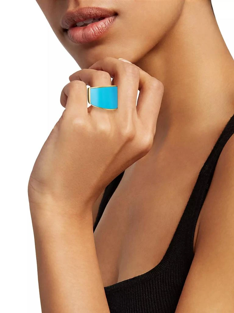 商品Vhernier|Vague 18K Rose Gold & Turquoise Ring,价格¥61909,第2张图片详细描述
