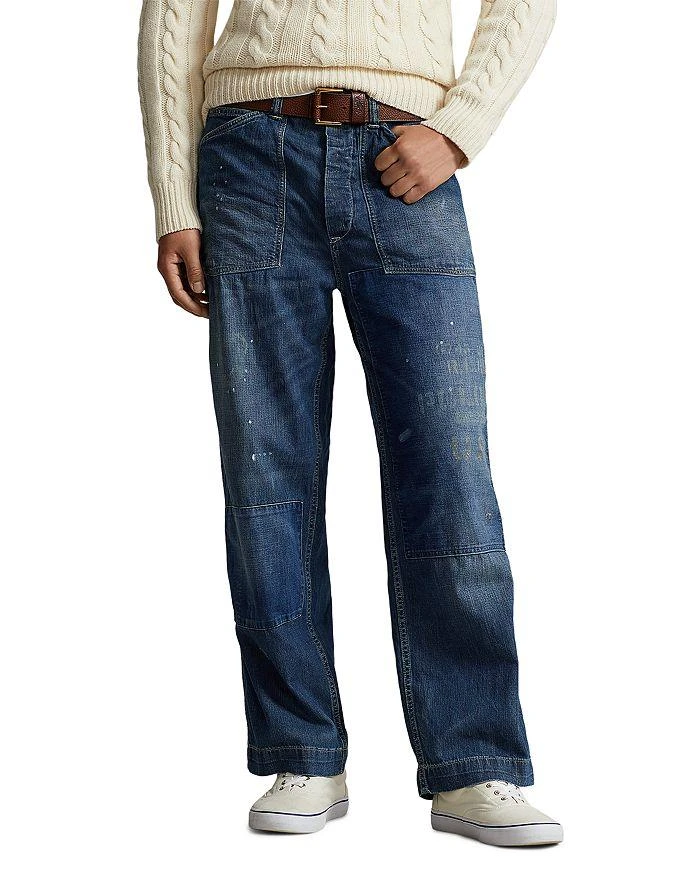 商品Ralph Lauren|Relaxed Fit Distressed Jeans in Stonington,价格¥815,第1张图片