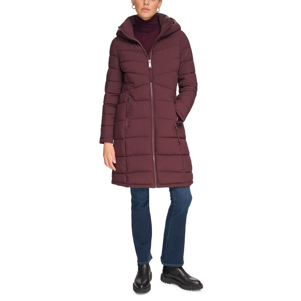 商品Calvin Klein|Women's Hooded Stretch Puffer Coat, Created for Macy's,价格¥1098,第1张图片
