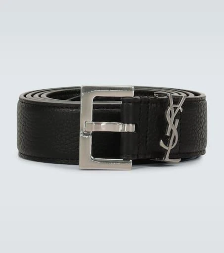 商品Yves Saint Laurent|Slim grained leather belt,价格¥4898,第1张图片