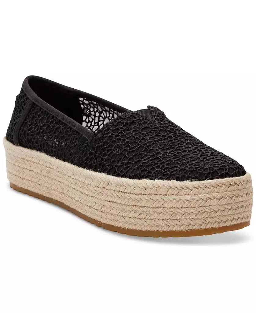 商品TOMS|Women's Valencia Canvas Platform Espadrilles,价格¥591,第1张图片