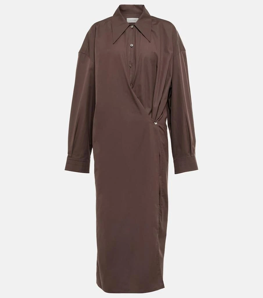 商品Lemaire|Asymmetric poplin shirt dress,价格¥2703,第1张图片
