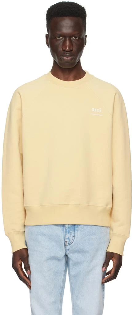 商品AMI|Yellow Printed Sweatshirt,价格¥1125,第1张图片