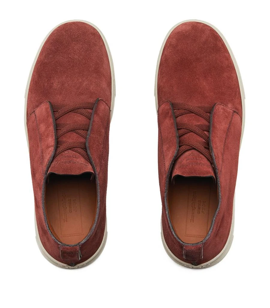 商品Zegna|Suede High-Top Sneakers,价格¥6427,第4张图片详细描述