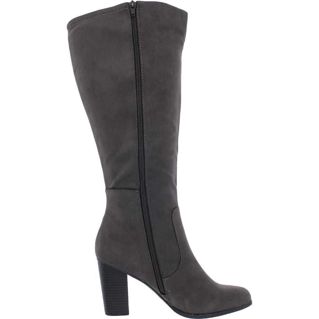 Style & Co. Womens Addyy Faux Suede Wide Calf Knee-High Boots商品第9张图片规格展示