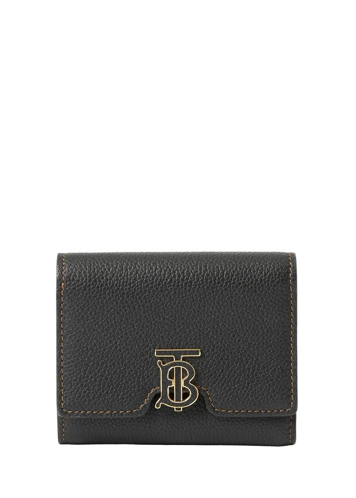 商品Burberry|Grainy leather TB compact wallet,价格¥5001,第1张图片