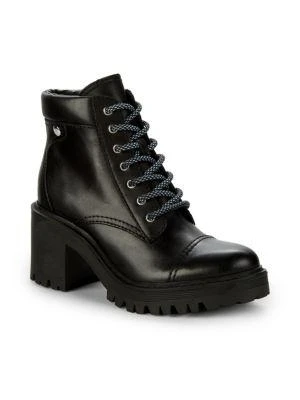 商品Marc Fisher|Wenner Laced Leather Boots,价格¥375,第2张图片详细描述