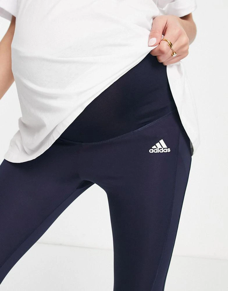 商品Adidas|adidas Training Maternity 7/8 leggings in navy,价格¥165,第3张图片详细描述