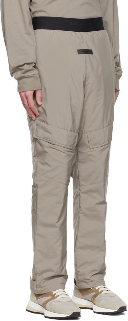 商品Essentials|Taupe Polyester Cargo Pants,价格¥896,第4张图片详细描述