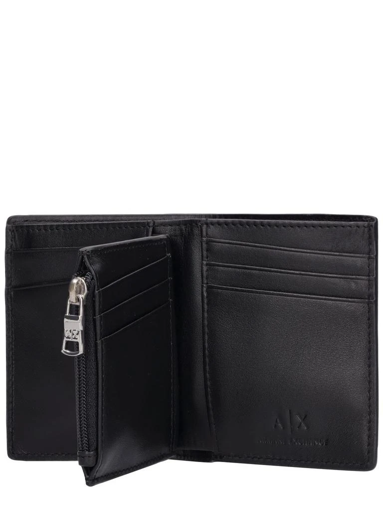 商品Armani Exchange|Logo Print Leather Billfold Wallet,价格¥455,第4张图片详细描述
