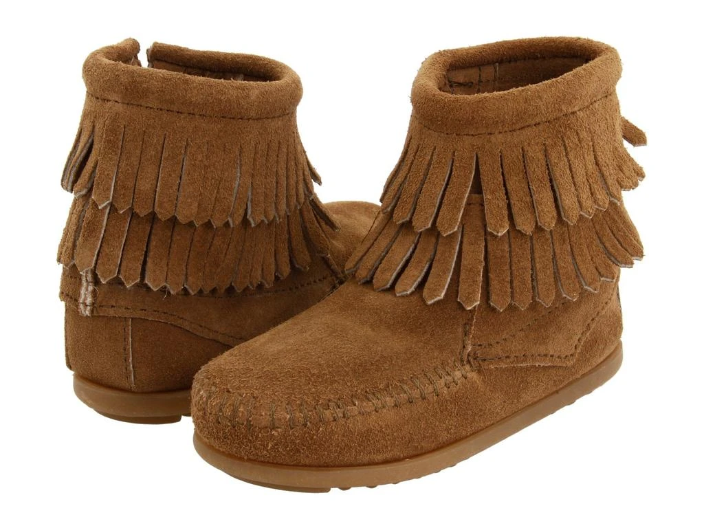 商品Minnetonka|Side Zip Double Fringe (Toddler/Little Kid/Big Kid),价格¥421,第1张图片