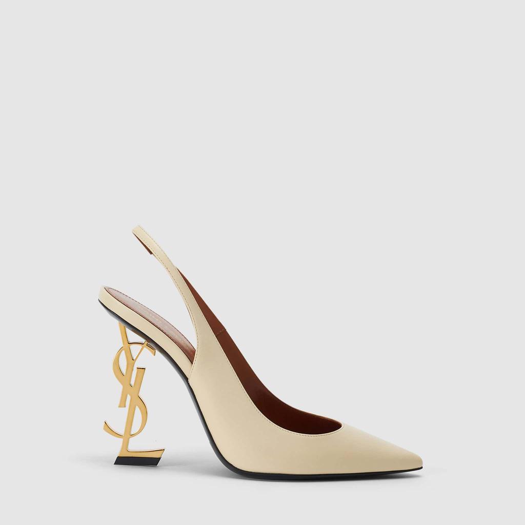 商品Yves Saint Laurent|Saint Laurent Women'S Opyum 110 Cream Heels,价格¥8205,第1张图片