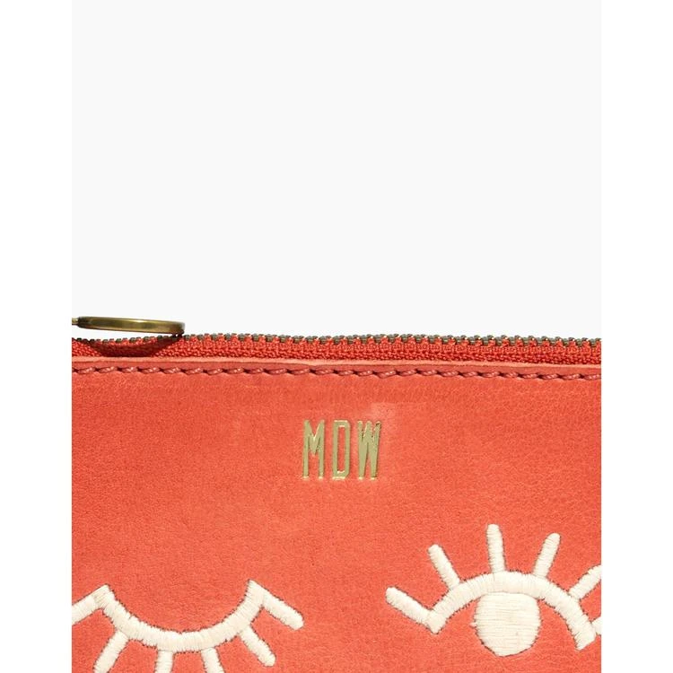 商品Madewell|The Leather Pouch Wallet: Winky Embroidered Edition,价格¥233,第4张图片详细描述