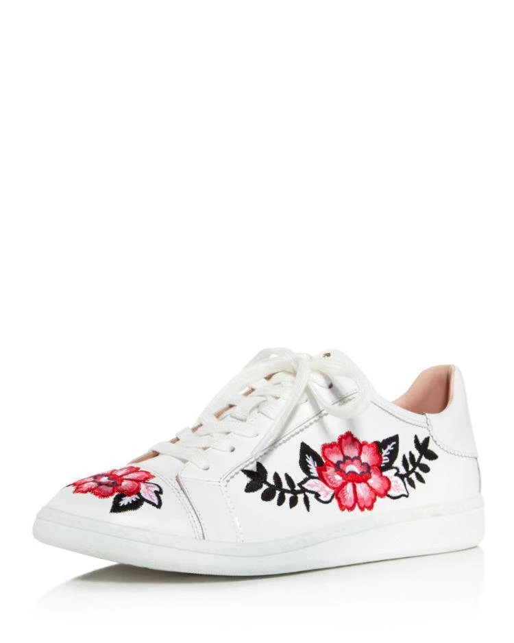 商品Kate Spade|Women's Everhart Floral Embroidered Low Top Sneakers,价格¥889,第1张图片