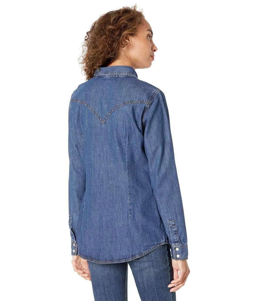 商品Wrangler|Long Sleeve Snap Denim Western Shirt,价格¥297,第2张图片详细描述