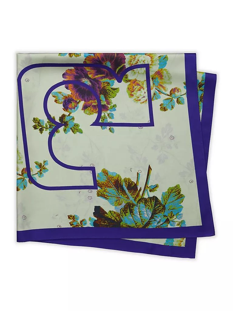 商品Tory Burch|Blurry Floral Silk Scarf,价格¥1722,第2张图片详细描述