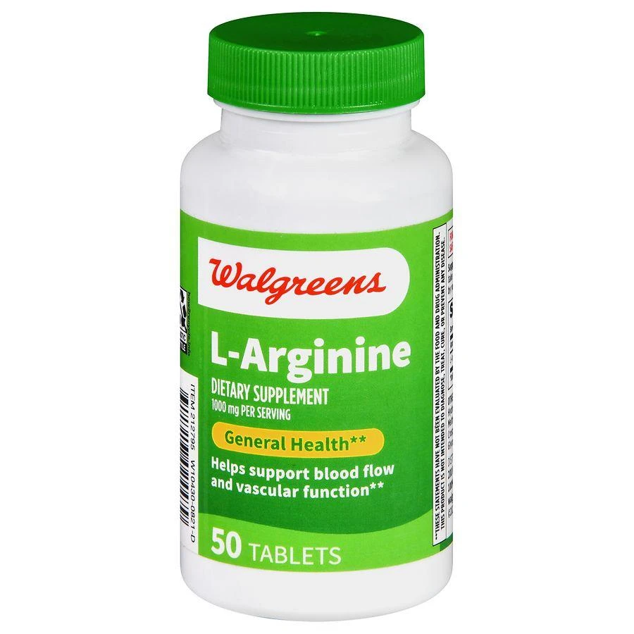 商品Walgreens|L-Arginine 1000 mg Tablets,价格¥97,第1张图片