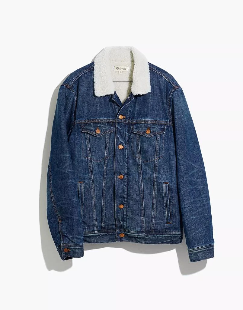 商品Madewell|Sherpa Classic Jean Jacket in Edmonson Wash,价格¥481,第4张图片详细描述