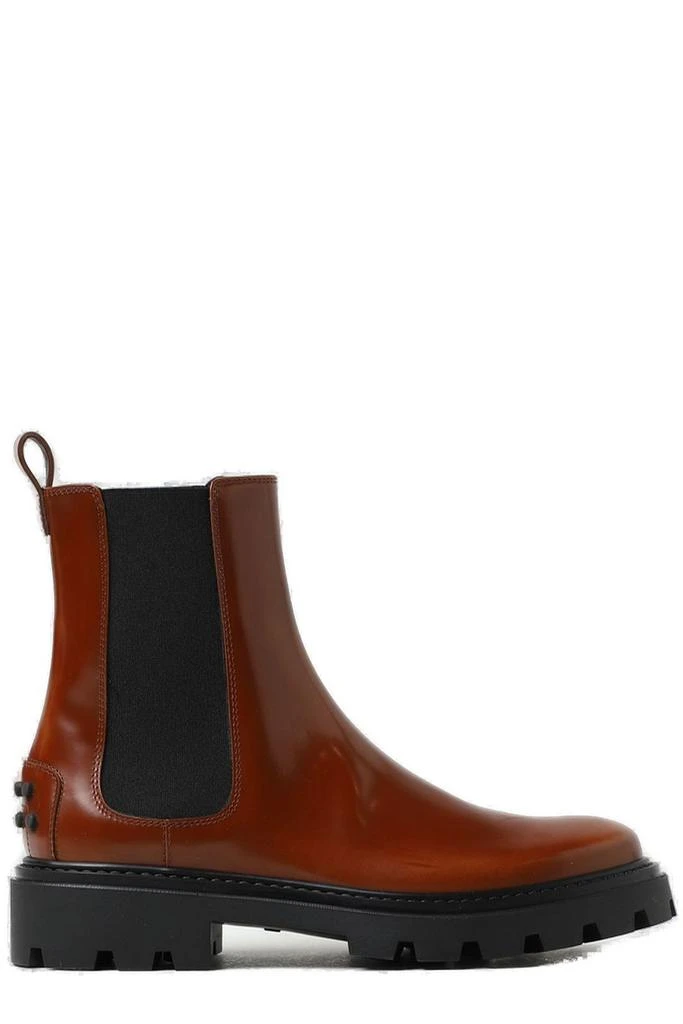 商品Tod's|Tod's Studded Round Toe Chelsea Boots,价格¥4727-¥5073,第1张图片