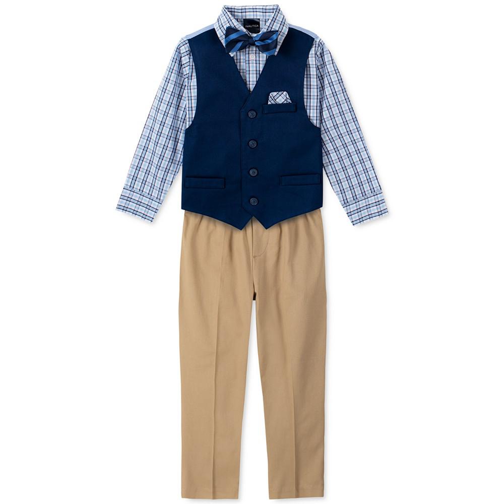Little Boys 4-Pc. Twill Vest Set商品第3张图片规格展示