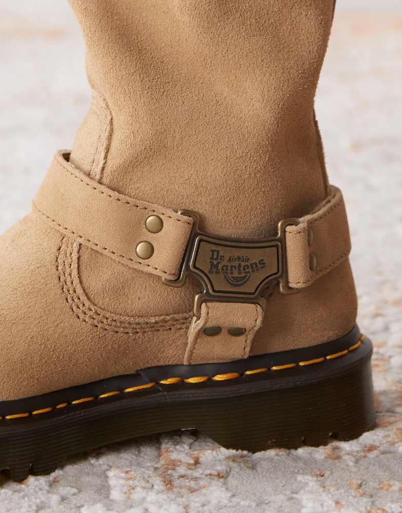 Dr Martens Anistone Hi Harness detail boot in tan – On Sale  display picture 1