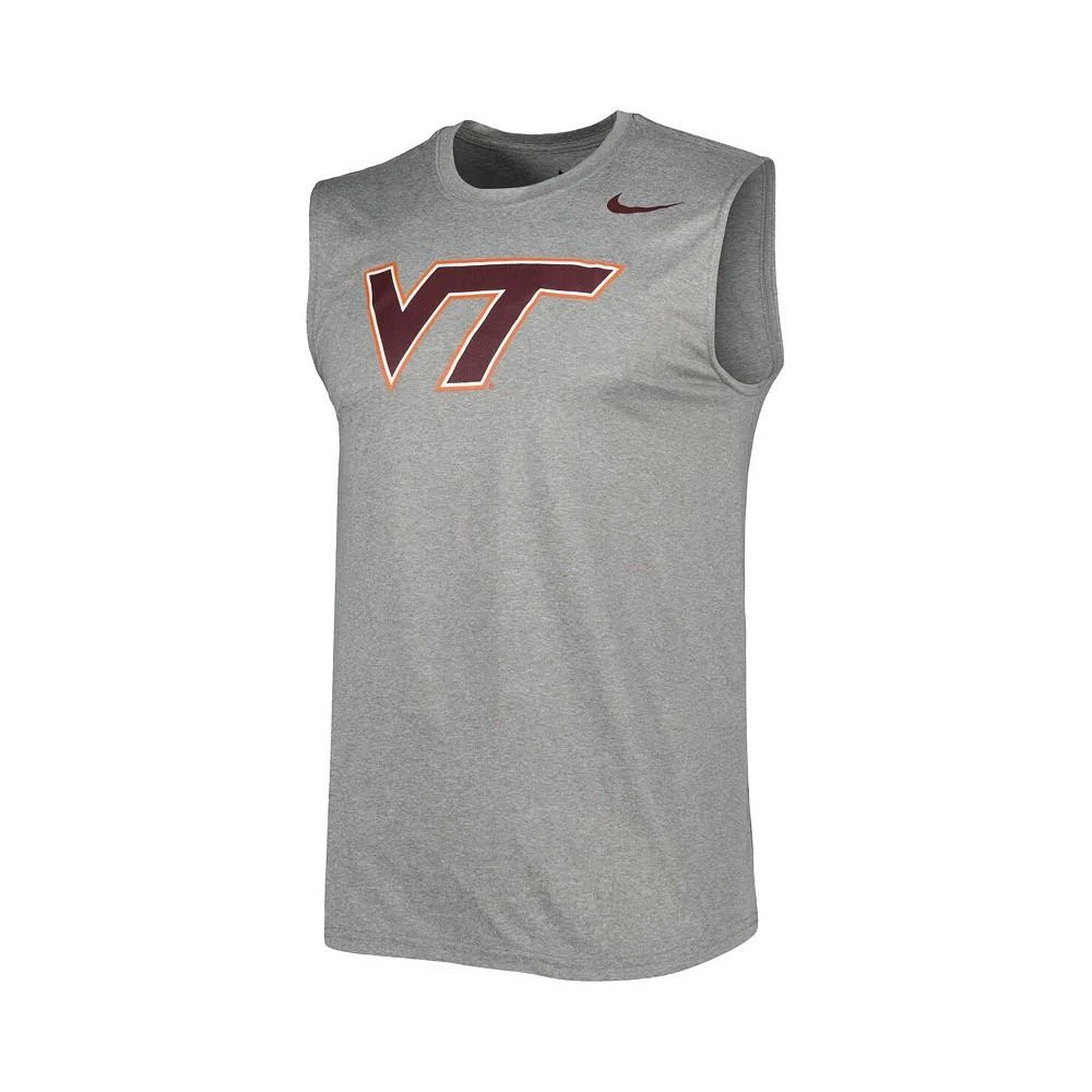 商品NIKE|Men's Heathered Gray Virginia Tech Hokies Performance Legend Tank Top,价格¥299,第2张图片详细描述