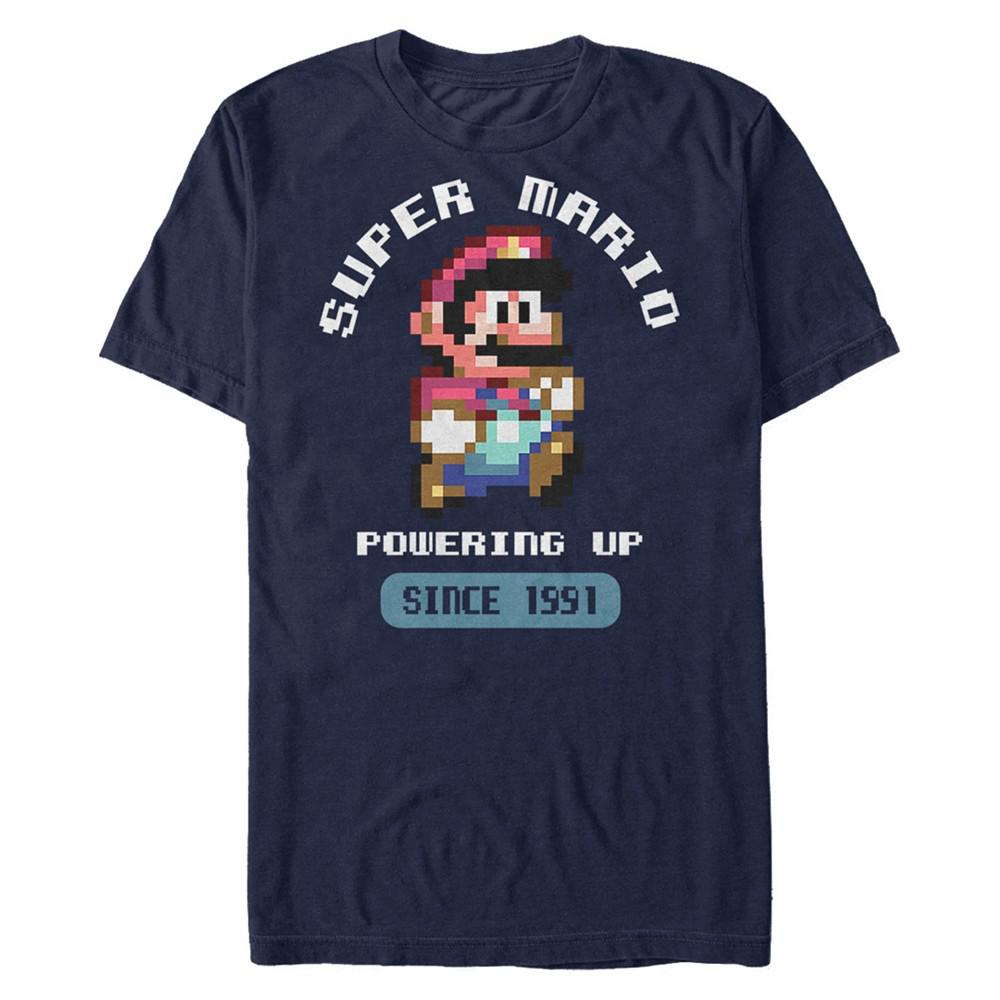 Nintendo Men's Super Mario Powering Up Since 1991 Short Sleeve T-Shirt商品第1张图片规格展示