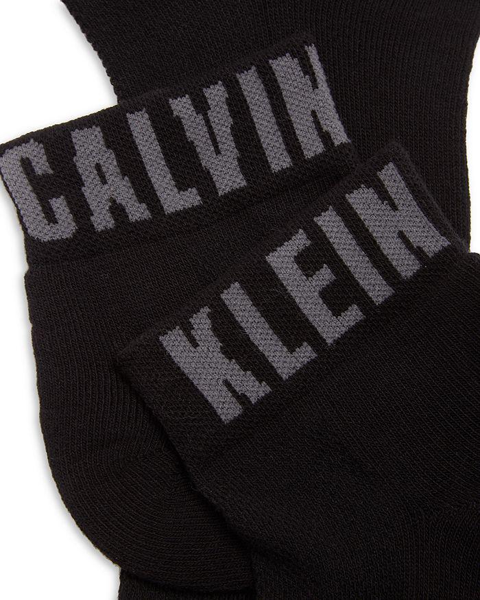 商品Calvin Klein|Logo Cushioned Quarter Cut Socks, Pack of 3,价格¥113,第4张图片详细描述