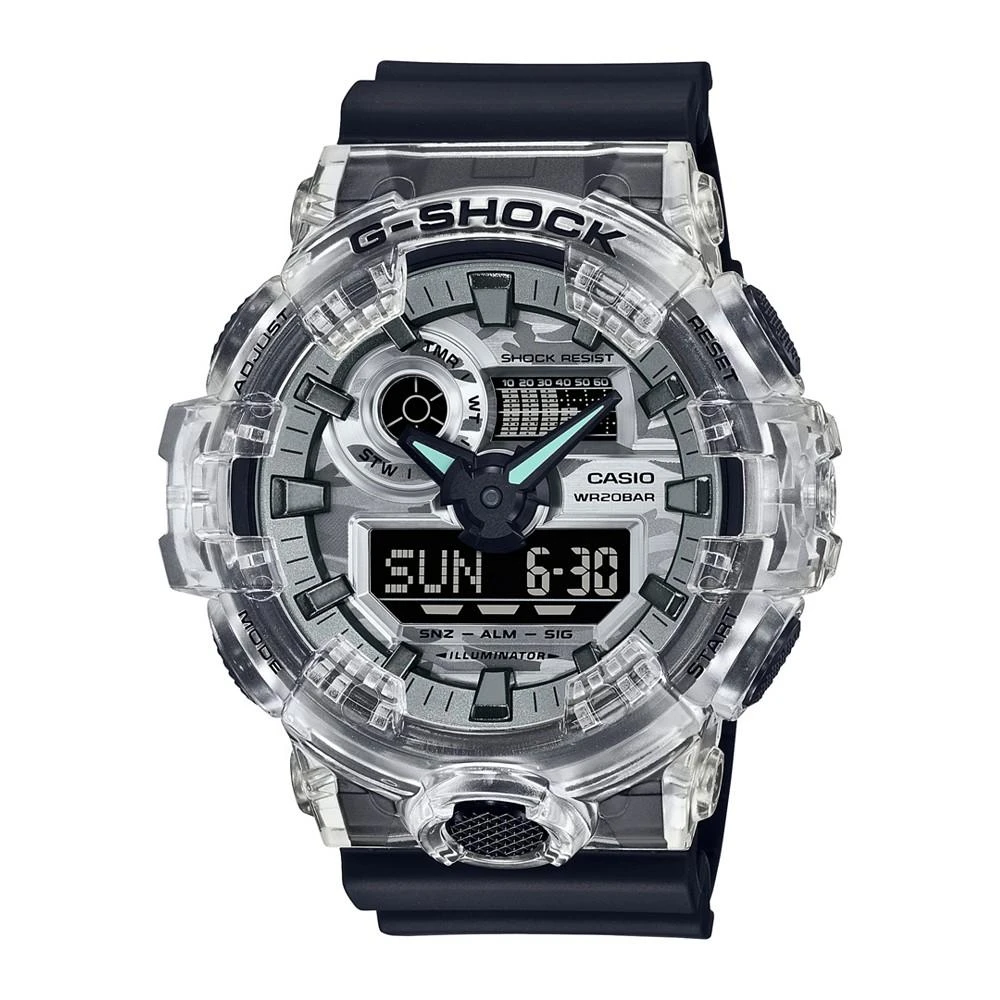 商品G-Shock|Men's Black Resin Strap Watch 53.4mm GA700SKC-1A,价格¥833,第1张图片