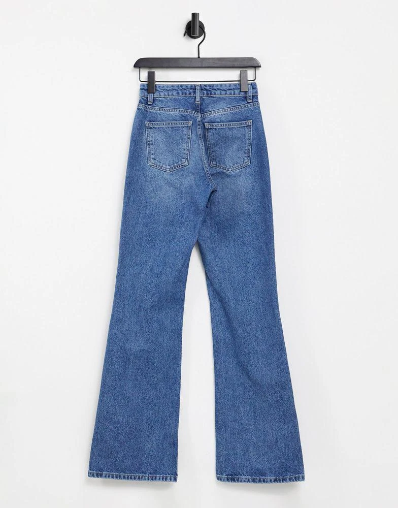 商品Topshop|Topshop Two 90s flare jean in mid blue wash,价格¥161,第2张图片详细描述