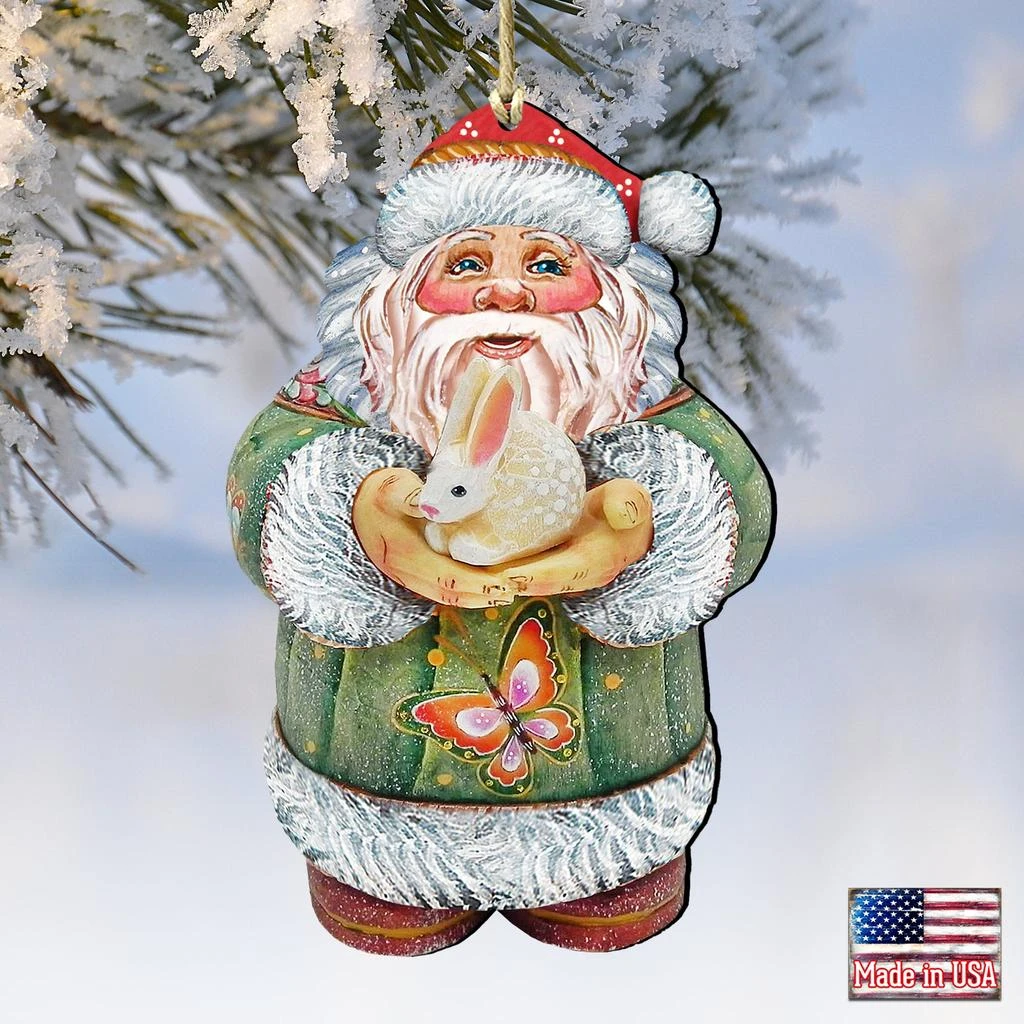 商品Designocracy|Designocracy Bunny Santa Wooden Decor - 8118085M,价格¥298,第1张图片