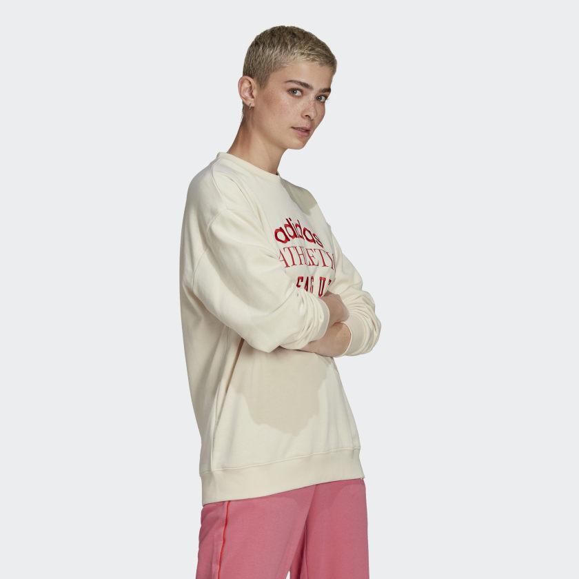 商品Adidas|Women's adidas  Retro Luxury Crew Sweatshirt,价格¥222,第6张图片详细描述