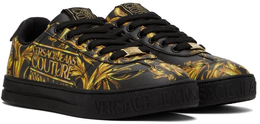 商品Versace|Black Court 88 Sneakers,价格¥738,第4张图片详细描述