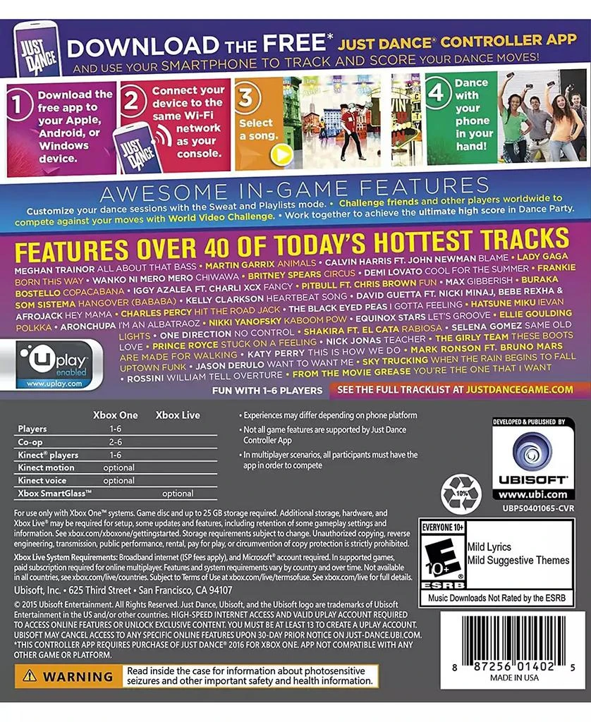 商品Ubisoft|Just Dance 2016 - Xbox One,价格¥150,第2张图片详细描述