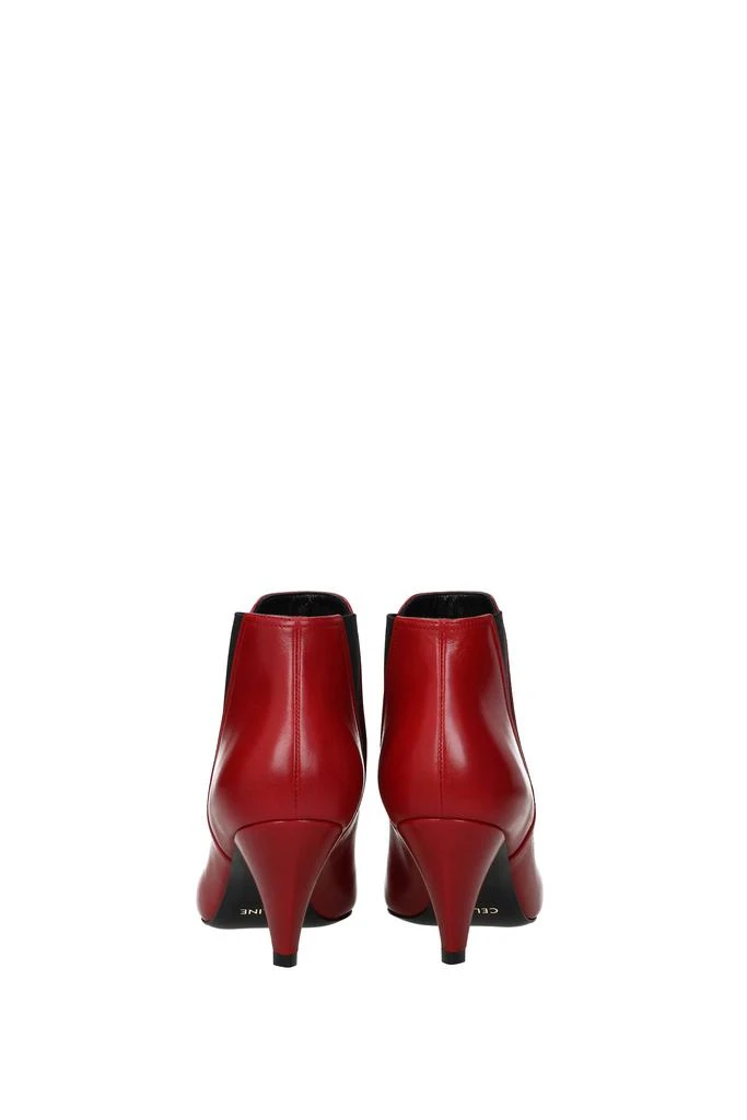 商品Celine|Ankle boots Leather Red,价格¥2392,第5张图片详细描述