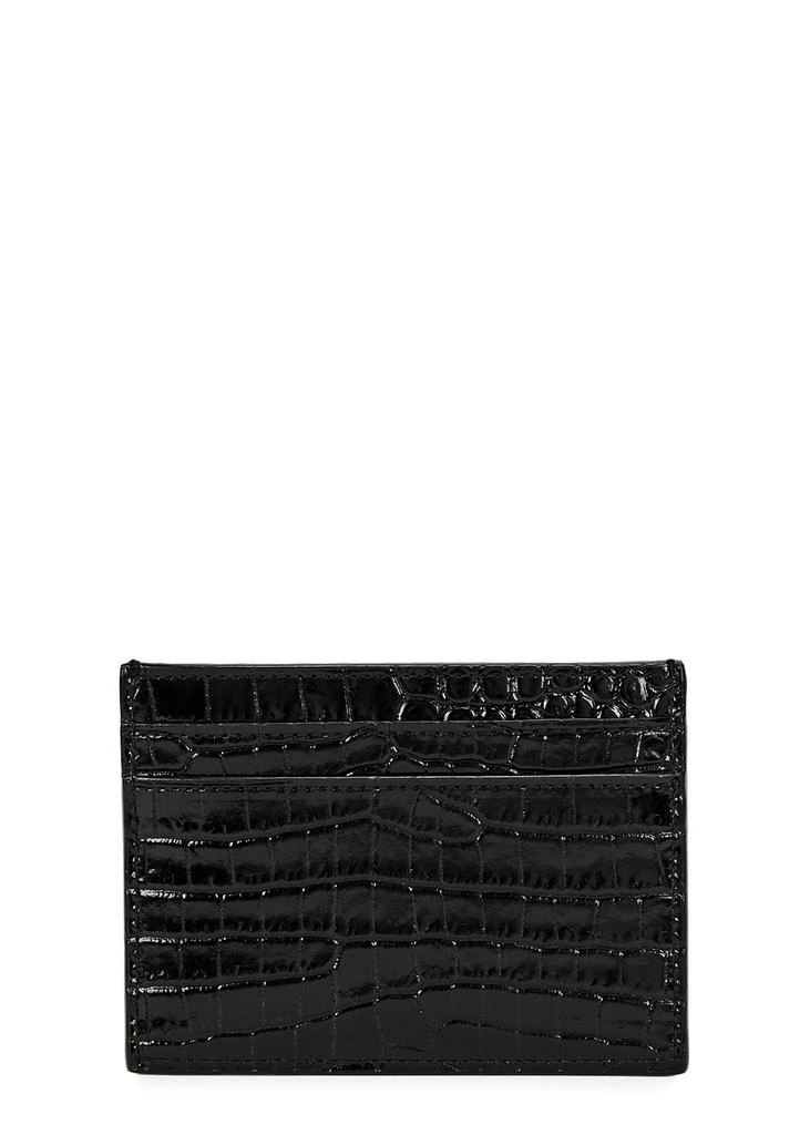 商品Yves Saint Laurent|Crocodile-effect leather card holder,价格¥2668,第2张图片详细描述
