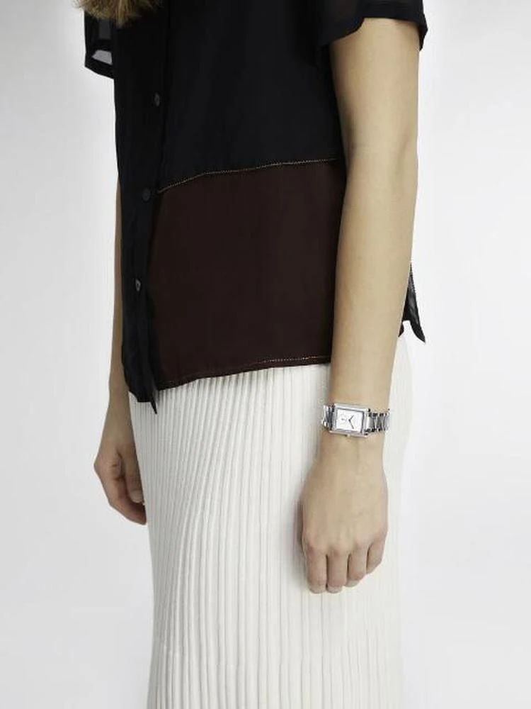 商品DKNY|Gershwin Rectangular Stainless Steel Watch,价格¥899,第2张图片详细描述